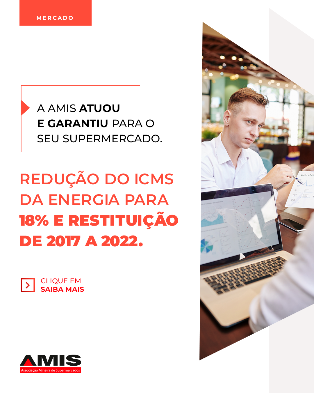 Arte sugerida 02: redução do ICMS da energia para 18% e restituição de 2017 a 2022